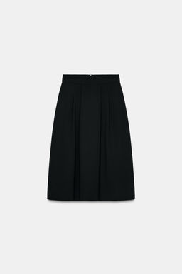 CREPE LAYERED MIDI SKIRT - Zara фото 6