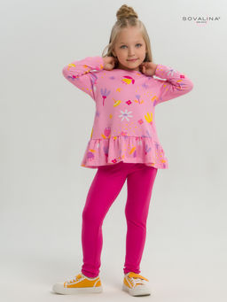 Костюм Алиса цветы барби-фуксия - Sovalina фото 22