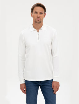 Ekru Regular Fit Sweatshirt