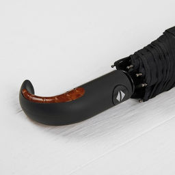 Зонт автоматический «Элеганс», 3 сложения, 8 спиц, R=47/53 см, D=106 см, чёрный