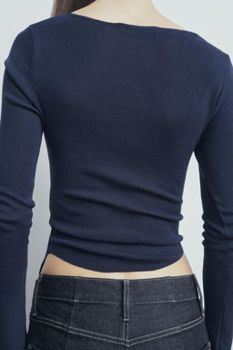 GATHERED KNIT TOP - Zara фото 12