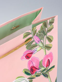 Цена за 2 шт. Пакет подарочный ламинированный Счастья 26?12?32 см