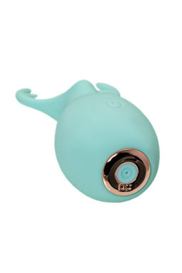 Вибратор Штучки-Дрючки, Mr. Moose, бирюзовый, силикон, 9,5 см  фото 6