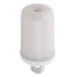 LED-L60-6W/FLAME/E27/FR PLD01WH Лампа светодиодная декоративная с типом свечения эффект пламени. Форма цилиндр, матовая. Картон. ТМ Uniel.