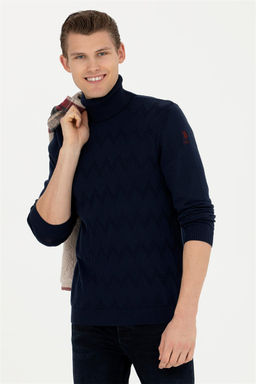 Мужской темно-синий свитер