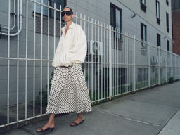ZW COLLECTION POLKA DOT MIDI SKIRT - Zara фото 6