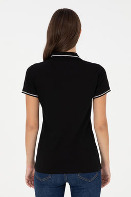 Женская черная футболка Неожиданная скидка в корзине - U.s. polo assn фото 5