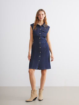 G?mlek Yaka Jean Elbise