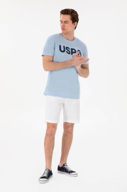 Erkek Regular Fit Bisiklet Yaka A__k Mavi Basic Ti__rt Sepette S_rpriz _ndirim - U.s. polo assn фото 11