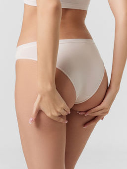 Цена за 2 штуки! Трусы слипы женские кремовые жемчуг 412619 - Mark formelle фото 5