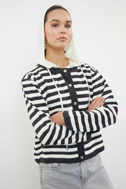 Antrasit Kapusonlu Triko H?rka TWOAW25HI00070 - Trendyolmilla фото 2