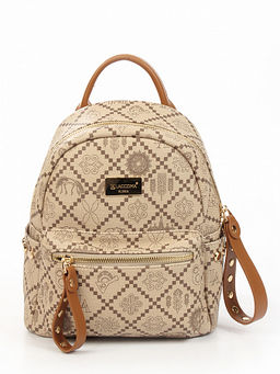 LACCOMA рюкзак АС7302-Россия-бежевый эко кожа хлопок