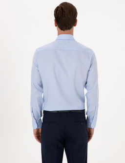 A__k Mavi Slim Fit Uzun Kollu Basic G_mlek - Cacharel фото 5