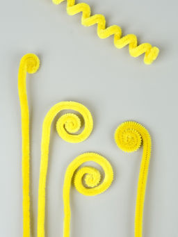 Синельная проволока, набор 100 шт, размер 1 шт 30х0,8 см, цвет желтый