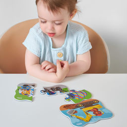 ElBascoKids / Магнитный пазл "Строительные машины"