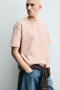 CAMISETA HEAVYWEIGHT B?SICA /03 / Rosa lavado