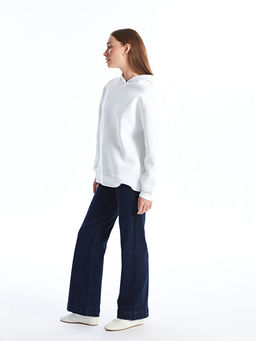 Oversize Kad?n Kal?n Hoodie