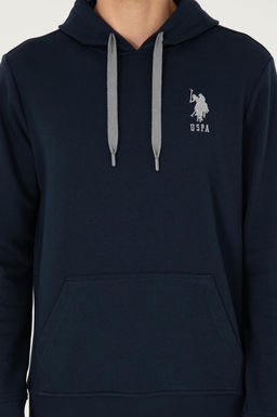 Мужской темно-синий базовый свитшот - U.s. polo assn фото 6