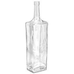 Ваза для цветов стеклянная "Гранит" 1л, 8,3х6,4х32,9см, форма "бутылка" (Россия)