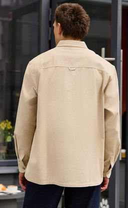 Рубашка вельвет F221-0470 l.beige - Primm фото 6