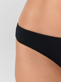 Цена за 2 штуки! Трусы бразилиана женские черные - Mark formelle фото 5