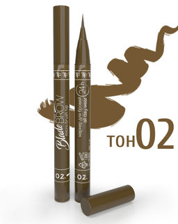 TF CEB08 Маркер с кисточкой для бровей тон 02 BLADE BROW liner, Тёмно-коричневый
