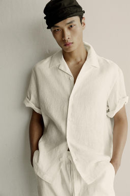 PANTAL?N RELAXED FIT 100% LINO / Blanco - Zara фото 12
