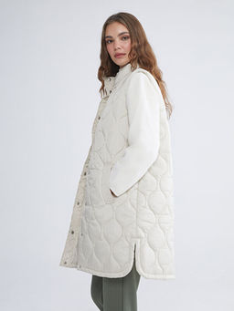 Dik Yaka Kapitone Kad?n ?i?me Yelek