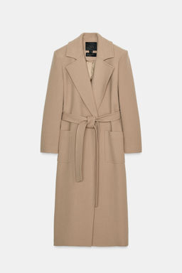 WOOL BLEND BELTED COAT ZW COLLECTION - Zara фото 8
