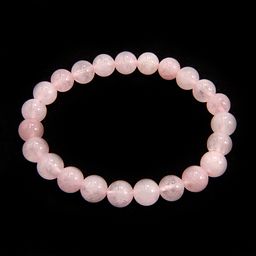 Браслет из камня Розовый кварц 8мм приносящий очарование и магнетизм