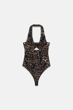 BODY HALTER AROS COMBINADO / Leopardo - Zara фото 6