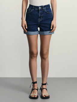 Джинсовые шорты mom fit / Zarina  фото 3