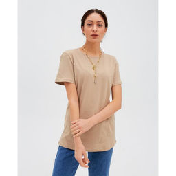 Футболка женская MIST basic, размер 52-54, цвет песочный