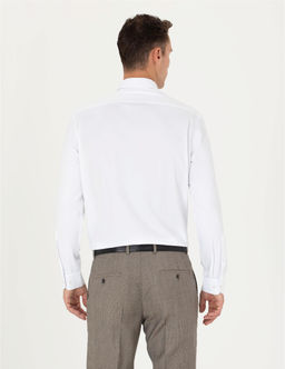 Beyaz Regular Fit Uzun Kollu Basic G_mlek - Pierre cardin фото 5