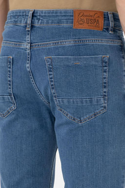 Erkek Mavi Straight Fit Jean Pantolon Sepette S_rpriz _ndirim - U.s. polo assn фото 6
