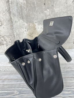 Женская кожаная сумка-портфель 8399-2 Черный - Sergio valentini фото 4