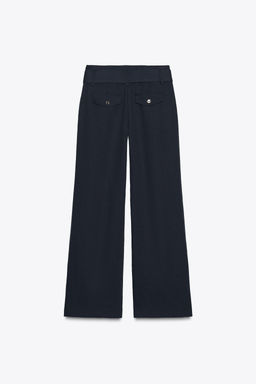 BELTED WIDE-LEG TROUSERS - Zara фото 8