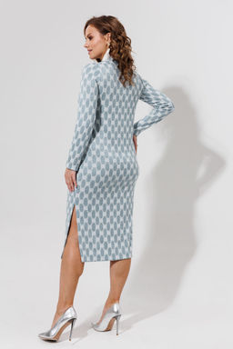 Платье Galean Style 971 серо-голубой фото 10