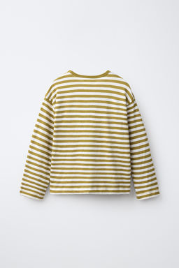 CAMISETA SOFT RAYAS / Amarillo - Zara фото 2