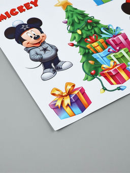 Цена за 2 шт. Наклейки на окна новогодние Праздник, 70 ? 25 см