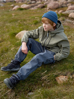 Брюки карго Softshell "Черный меланж" 7+