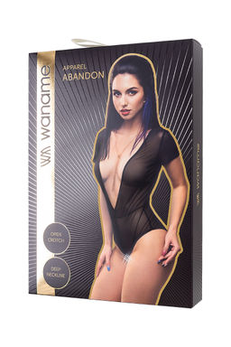 Эротическое боди Waname Abandon с короткими рукавами черное (42-44) - Waname apparel фото 13