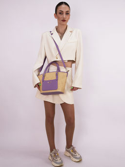 LACCOMA сумка WJB8187-13-пурпурный эко кожа хлопок фото 10