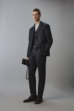 BLAZER TRAJE 100% LINO / Marino - Zara фото 4