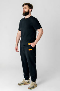 Арт. 613107 Комплект с брюками мужской 48-56 (5 шт) Цвет:черный - Идеал фото 9