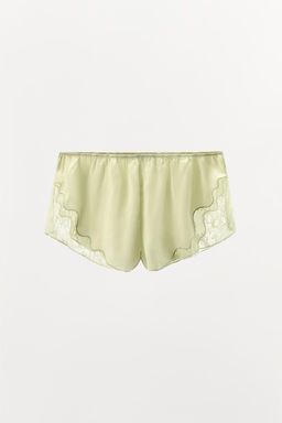 LACY SATIN SHORTS - Zara фото 6