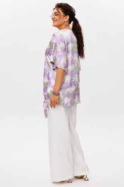 Блуза ANELLI 1606 лавандовое поле  фото 7