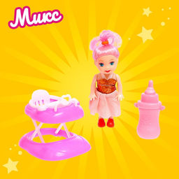 Кукла малышка Ева с аксессуарами, МИКС - Simaland фото 39