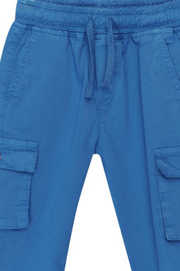 Ind?go Erkek Cocuk Pamuklu Beli Lastikli ve Baglamal? Dokuma Sort TKDSS24SR00001 - Trendyolmilla фото 3