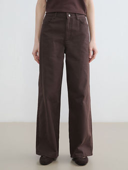 Regular Fit Geni? Pa?a Kad?n Pantolon